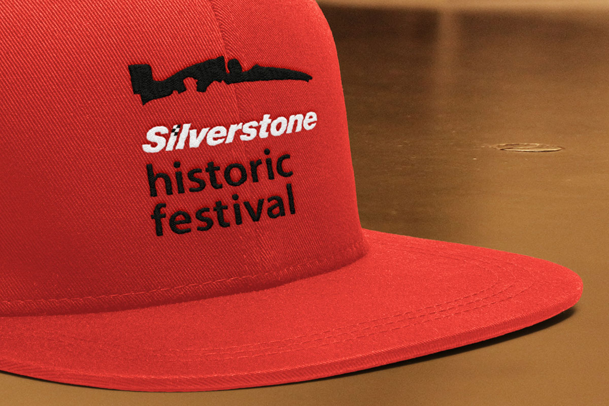 Silverstone Historic Festival – logo on baseball cap