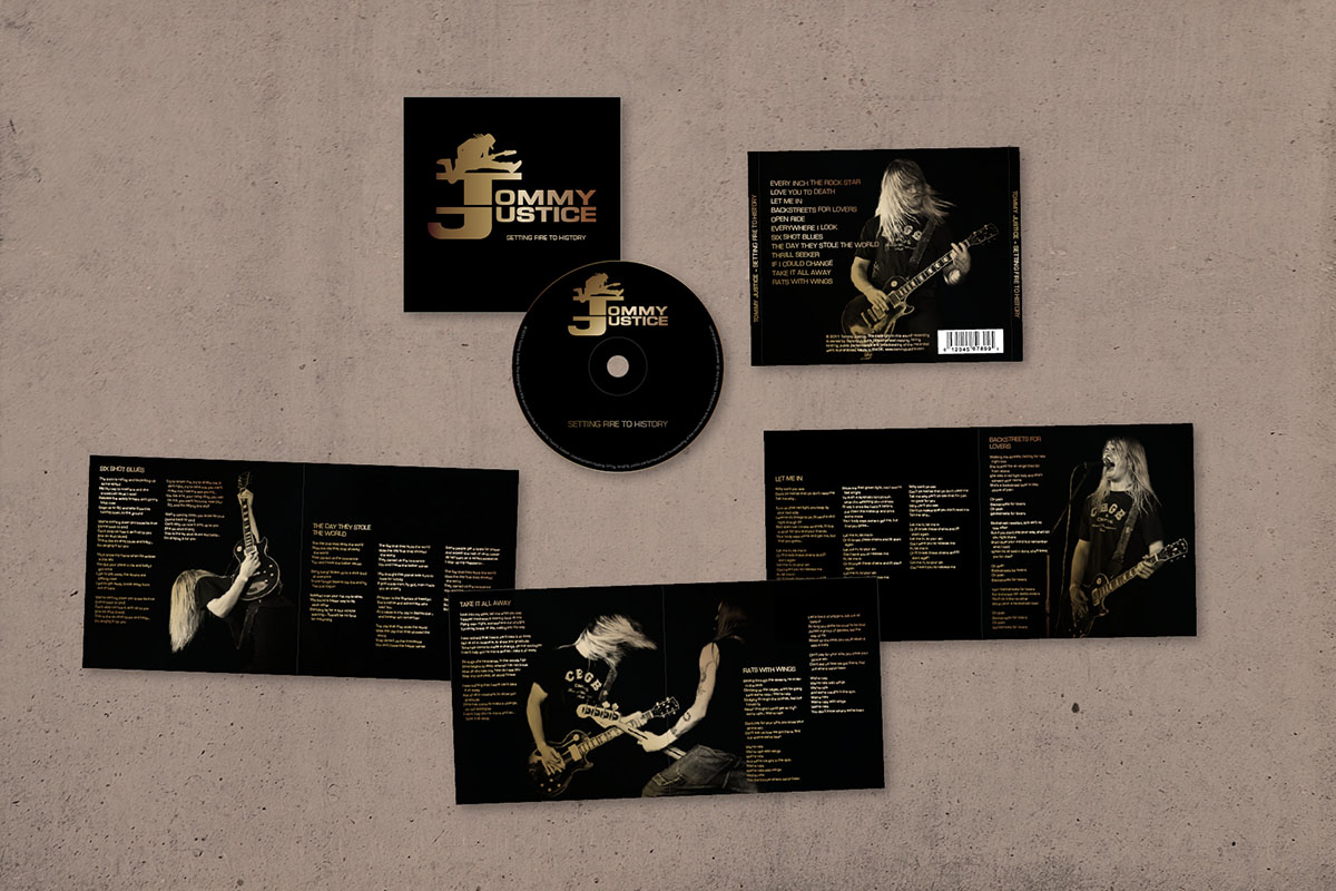 Tommy Justice – CD design